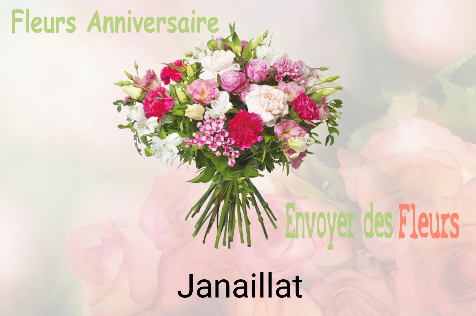 Bouquet de fleurs d’anniversaire livré à Janaillat